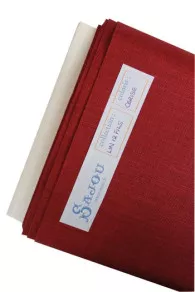 Lin à Broder 12 Fils Au Cm Au Mètre Cerise