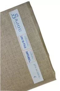 Lin à Broder 16 Fils Au Cm Au Mètre Naturel