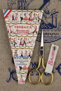 Paire De Ciseaux Broderie Marly Aurifiée