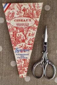 Paire De Ciseaux Pour Broderie Vitry Chromée