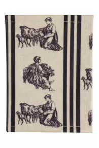 Porte-cartes Toile Cirée Offrande Gris