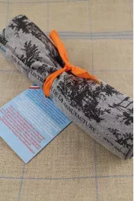 T-shirt Gris Chiné Toile De Jouy Noir Taille M