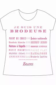 T-shirt Je Suis Une Brodeuse - Taille M