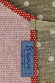 Tablier De Cuisine Tissu Rouge à Pois 5 Tablier De Cuisine Tissu Rouge à Pois – Image 5