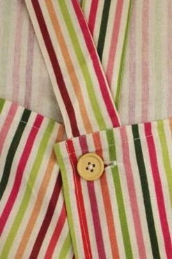 Tablier Japonais Tissu Rayures Rose Et Vert 7 Tablier Japonais Tissu Rayures Rose Et Vert -Coudre Fils Magasin tablier japonais tissu rayures rose et vert 3