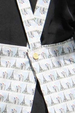 Tablier Japonais Tissu Tours Eiffel -Coudre Fils Magasin tablier japonais tissu tours eiffel 3