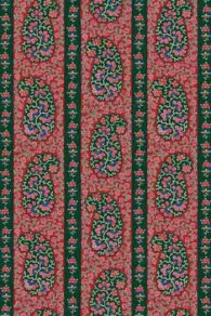 Tissu Coton Au Mètre Cachemire Rouge