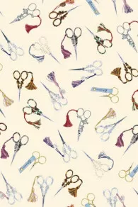 Tissu Coton Au Mètre Ciseaux Sajou