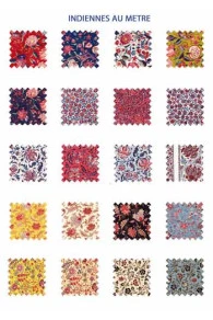Tissu Indienne Au Mètre Fond Azur N°70 3 Tissu Indienne Au Mètre Fond Azur N°70 – Image 3