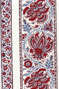 Tissu Indienne Au Mètre Fond écru N°13