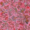 Tissu Indienne Au Mètre Fond Rose Vif N°71