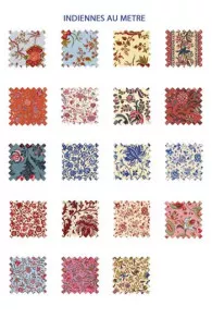 Tissu Indienne Au Mètre Fond Vieux Rose N°69 4 Tissu Indienne Au Mètre Fond Vieux Rose N°69 – Image 4