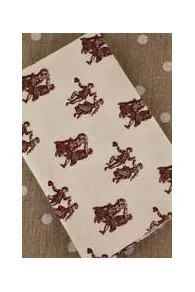 Toile De Jouy Marron Au Mètre Abreuvoir 2 3 Toile De Jouy Marron Au Mètre Abreuvoir 2 – Image 3